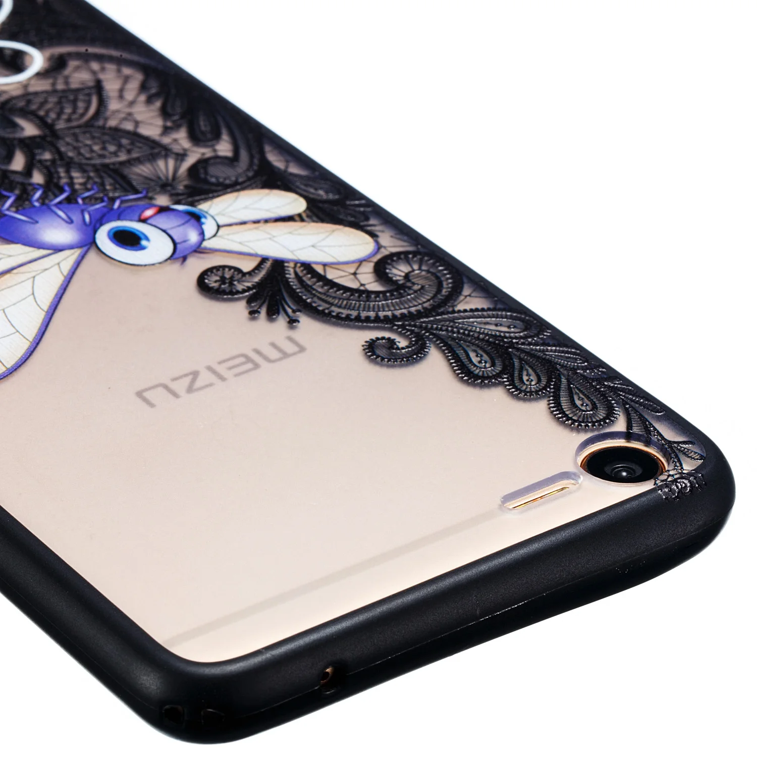 Тиснением пластичный чехол из термополиуретана силикона для Meizu M2E/M2 E M741A M741Y M741