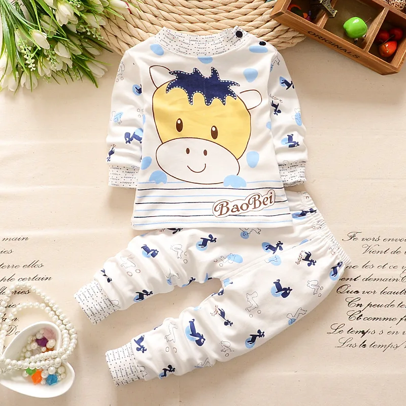12 Baby Boy Girl Clothes Kids Clothes Sets T-shirt+pants Suit Clothing Set Cloud Printed Clothes Newborn Sport Suits - Цвет: 12