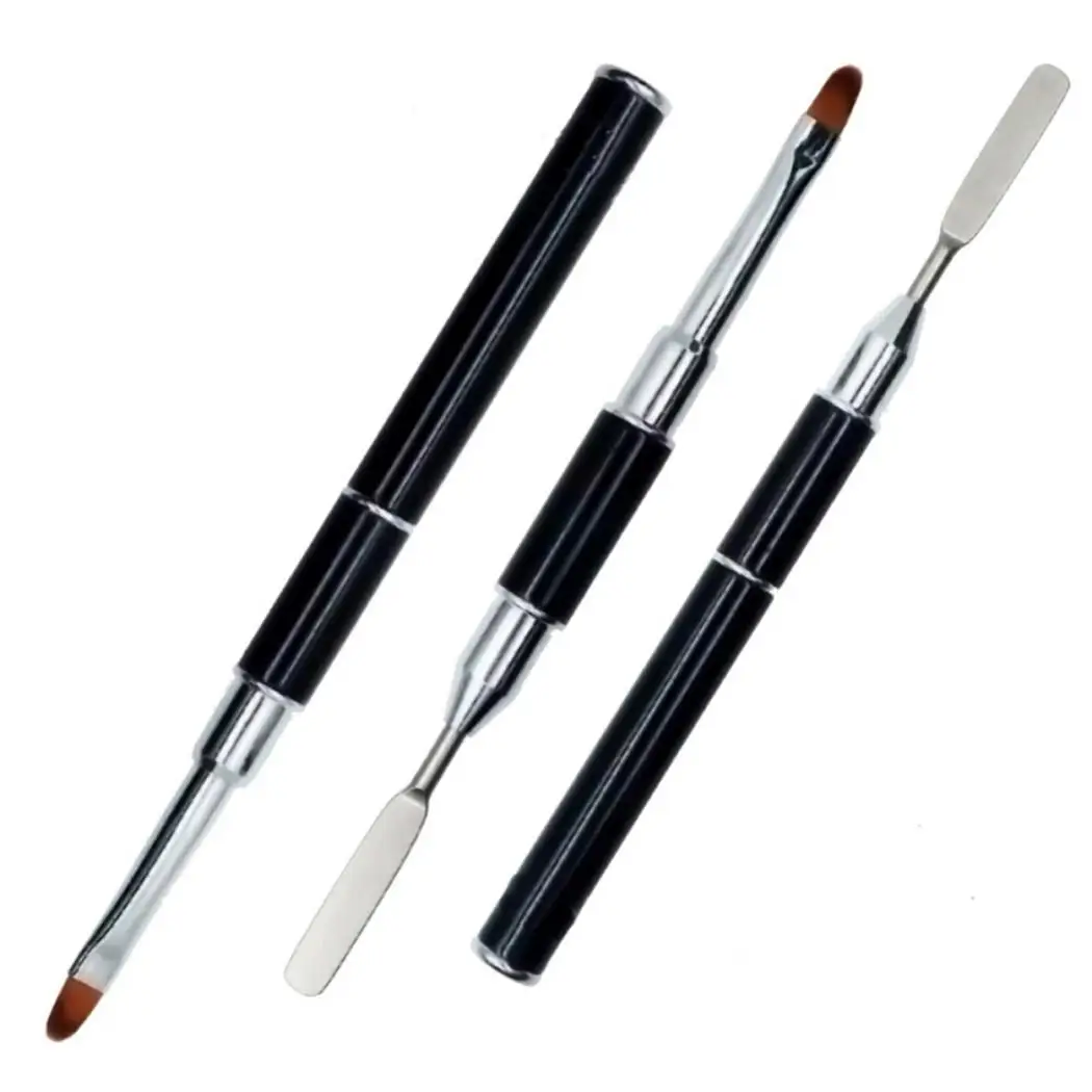 Brush Head Handle Liner Poly Tools Gel Nailbrush Nail Pen Pens with Home UV Salom etc Use Double Art | Красота и здоровье