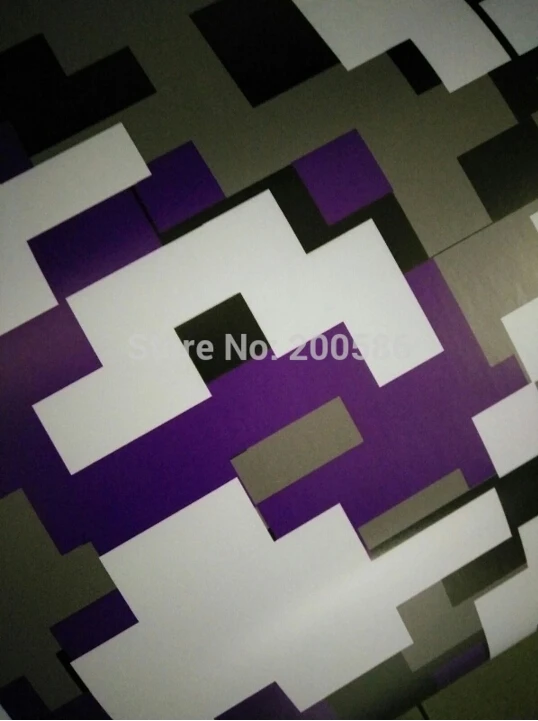 Виниловая пленка для автомобиля фиолетовый цифровой камуфляжный без пузырьков