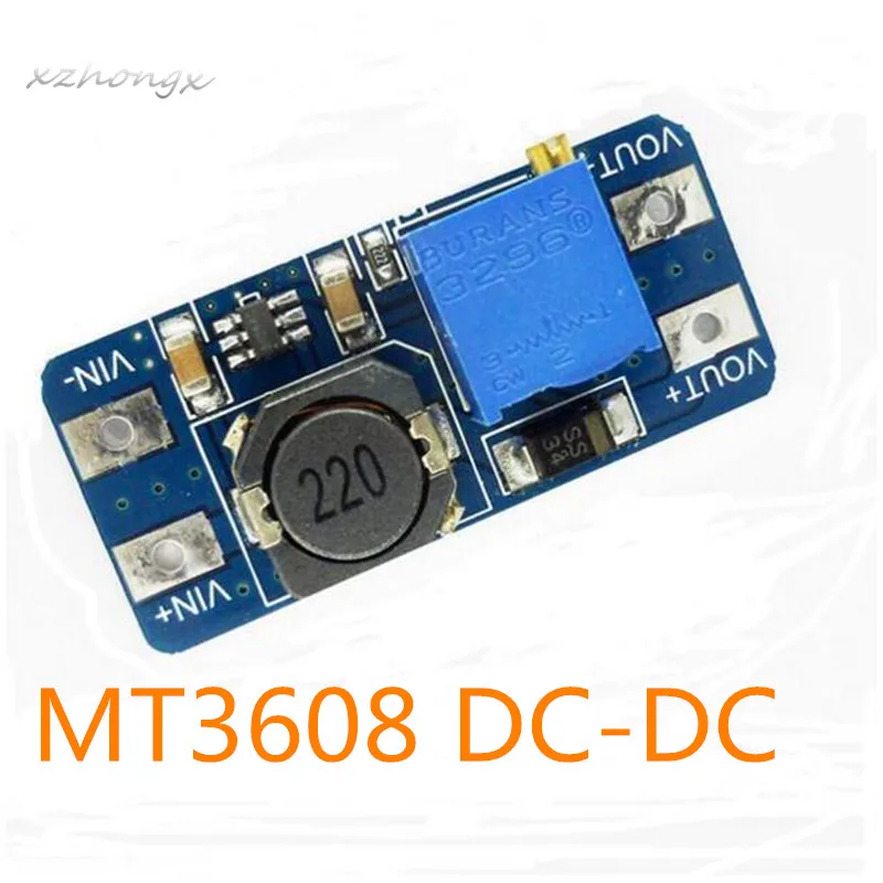 

MT3608 DC - DC booster module 2 a linking piece 2-24 v input voltage litres