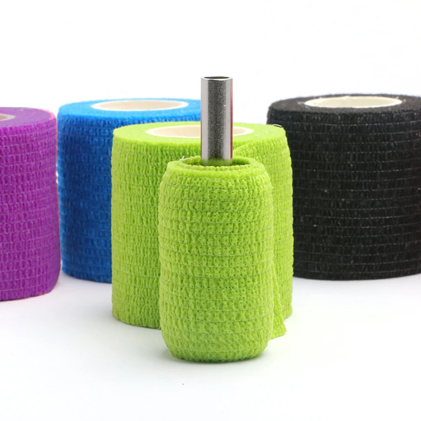 

Tattoo Grip Cover Bandage Wrap 5cm Self Adhesive for Handle Tube Disposable Nonwoven Waterproof Finger Wrist Protection Elastic