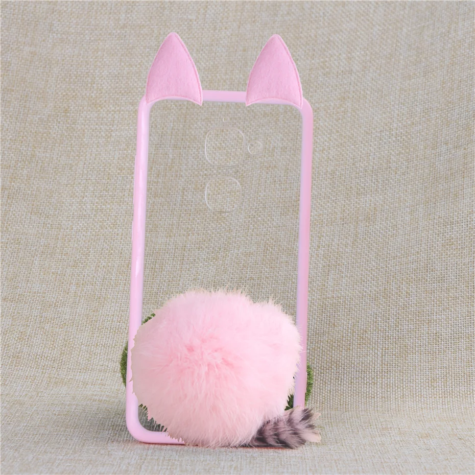 TENENELE Phone Case 5.5'ɿor LeEco Le 2/2Pro X527 Cute Fur Furry Ball Rabbit Cover Soft Transparent Silicon Cases S3 X626 |