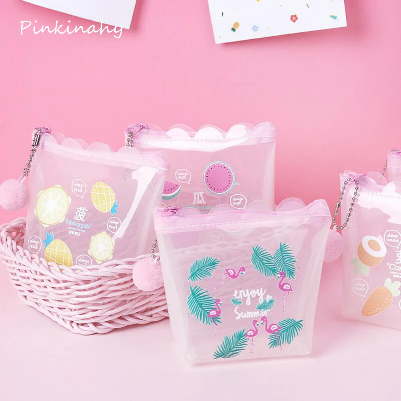 Милый школьный чехол карандаш Kawaii мультяшный для фламинго большой пенальти