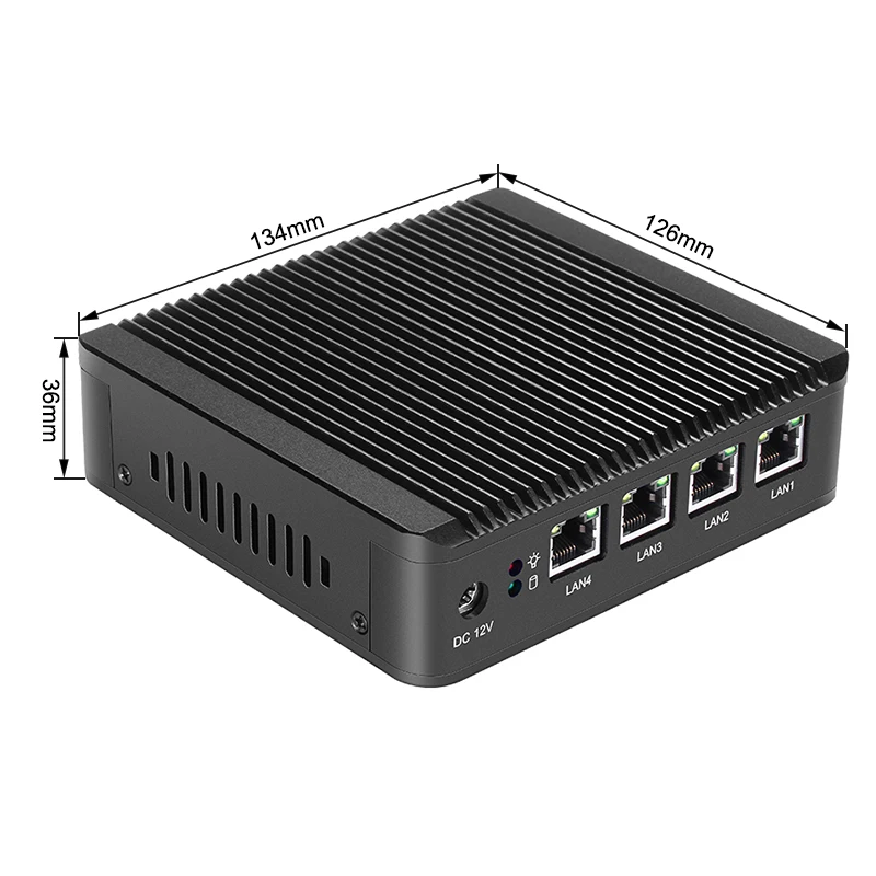 Четырехъядерный J1900 4 LAN Мини ПК Windows 10 7 PFsense брандмауэр маршрутизатор мини сервер