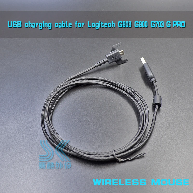 

Durable USB charging mouse cable weaving Wire for Logitech G900 G903 G703 WIRELESS GPRO Gaming MOUSE Free Shipping most areas