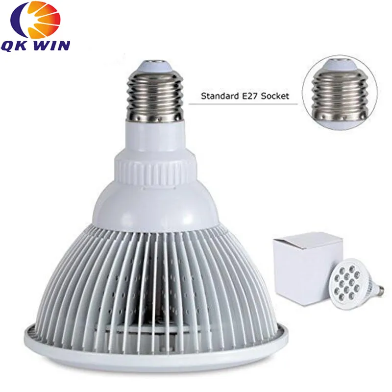 Qkwin 12x3 W E27 par 38 Led grow light 36 W для выращивания сцены в гидропоники освещение и коралловые рифы для аквариума Коралловое освещение дропшиппинг