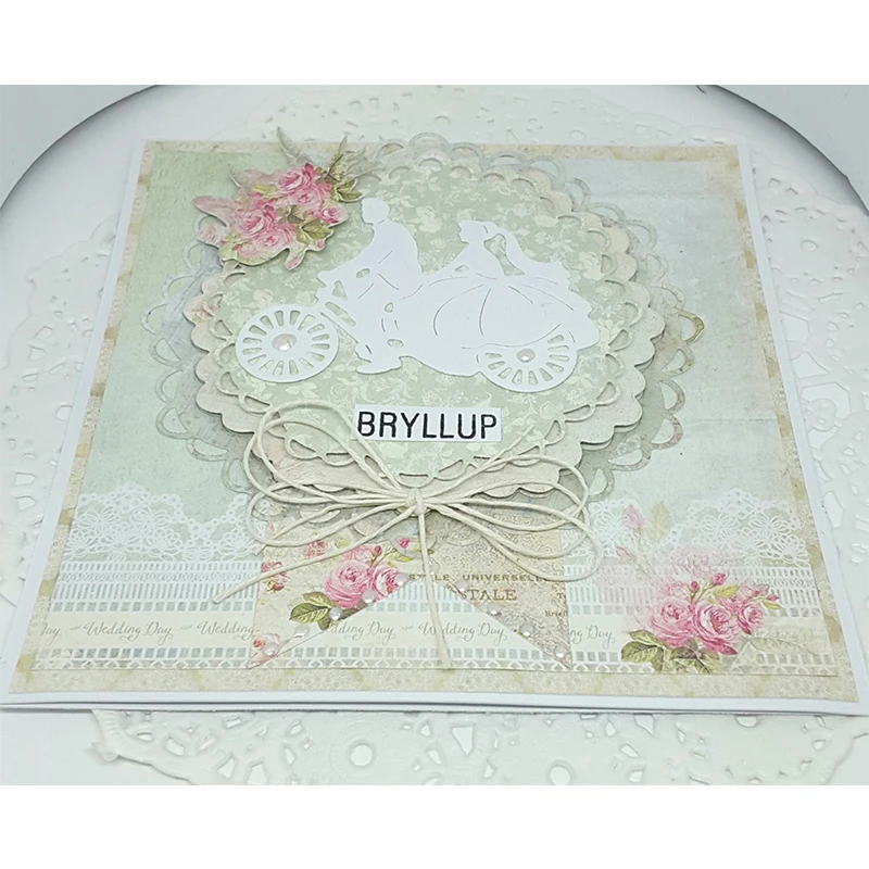 2019 велосипед свадебное путешествие металлический Трафаретный вырубной штамп