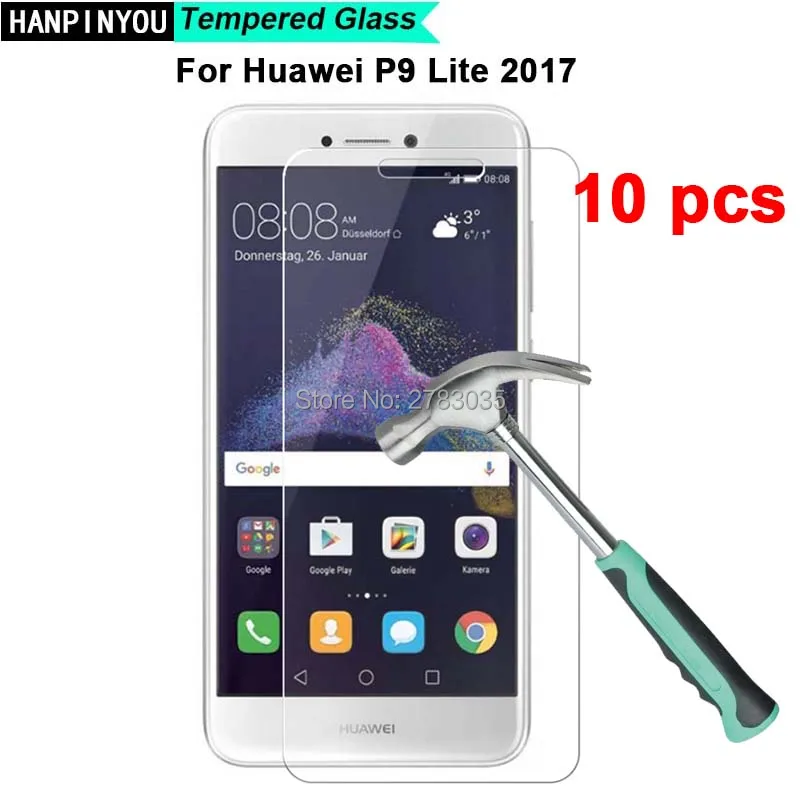 10 шт./лот для Huawei P9 Lite (2017) 5 2 &quotновая твердость 9H 2.5D ультра-тонкая закаленная