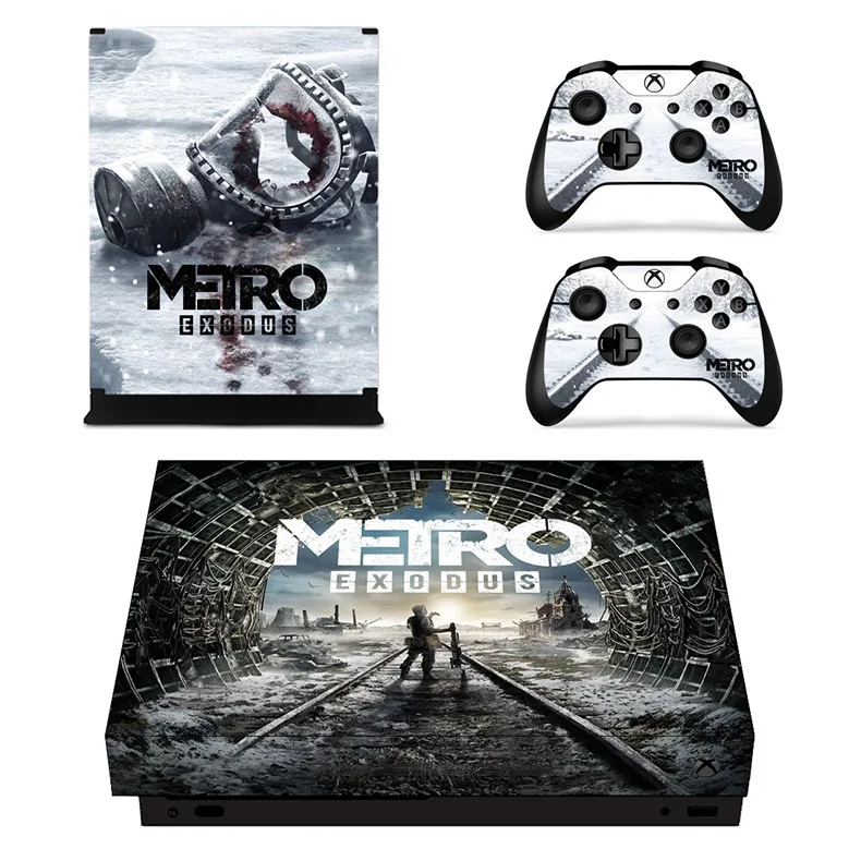 YSX1X2056 Metro Exodus виниловые наклейки для кожи, наклейки для xbox one x, наклейки s Pegatinas Adesivo для xbox one x консоли и двух контроллеров - Цвет: YSX1X2056