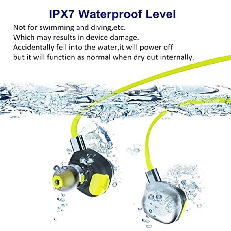 U5 плюс Водонепроницаемый Магнитная Беспроводной Bluetooth спортивные наушники с