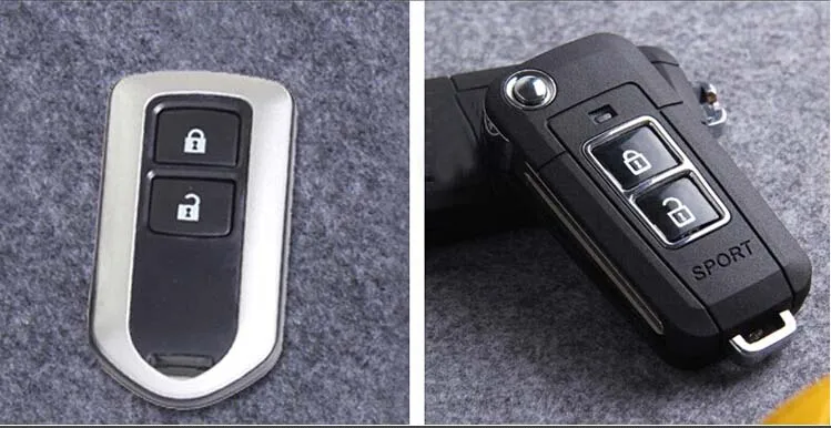 

New ! 2 Buttons Modified Folding Remote Key Shell FOB Case For 2014 Toyota Highlander Yaris New Vios Verso