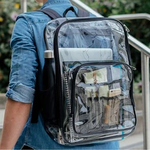 Сверхпрочный прозрачный рюкзак для взрослых и студентов книг