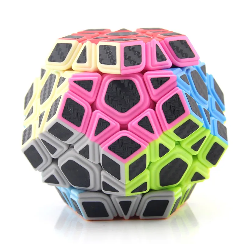 MoYu наклейка из углеродного волокна Megaminxeds магический куб набор Dodecahedron оптом