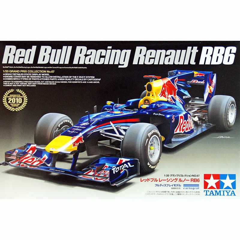 1/20 TAMIYA по супер скидке 20067 напитка Red Bull от производителя для гонок Renault RB6 модель