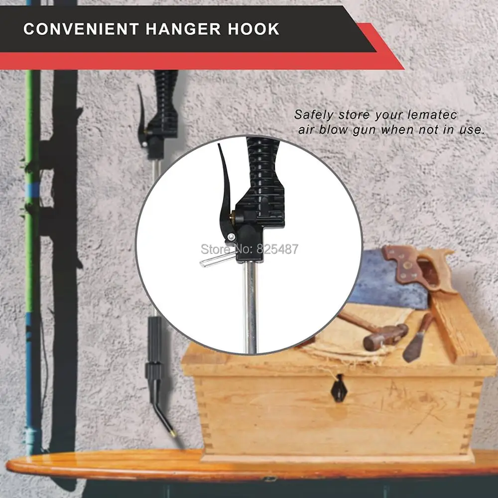 Удлинительная трубка LEMATEC Pro пневматический пистолет для удаления пыли с