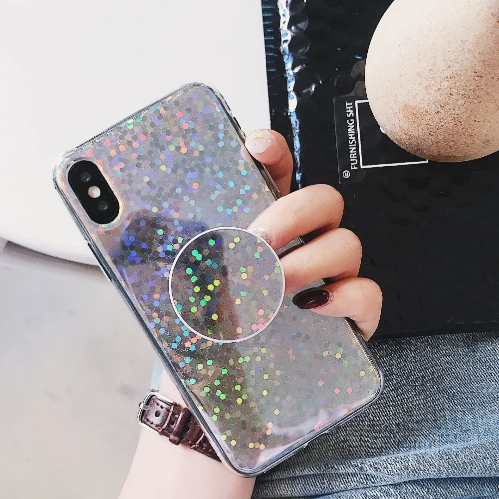 Luxury Bling Glitter Shining Phone Case For iPhone X XR XS Max Cool Laser Mirror Clossy 8 7 6 6s Plus Back Cover |