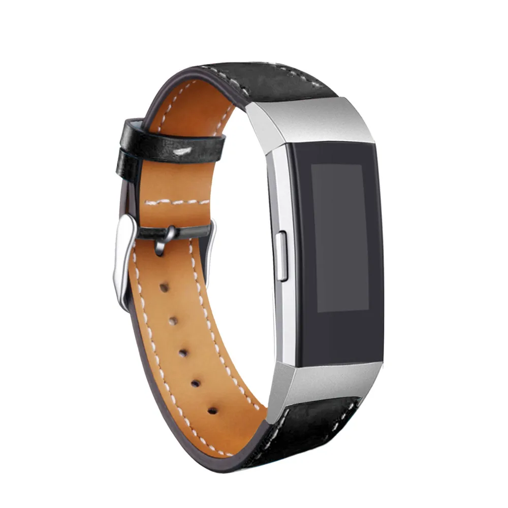 Для Fitbit Charge 3 натуральная кожа ремешок на запястье Браслет для Fitbit Charge3 фитнес-трекер SmartWatch ремешок