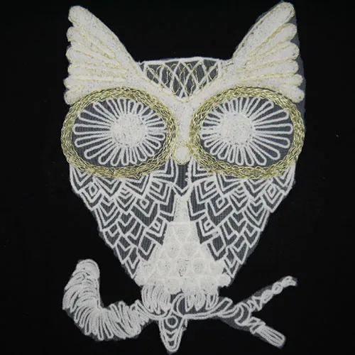 Owl embroidered patch applique vintage Sweater or Jeans decoration 2 pcs/lot | Дом и сад