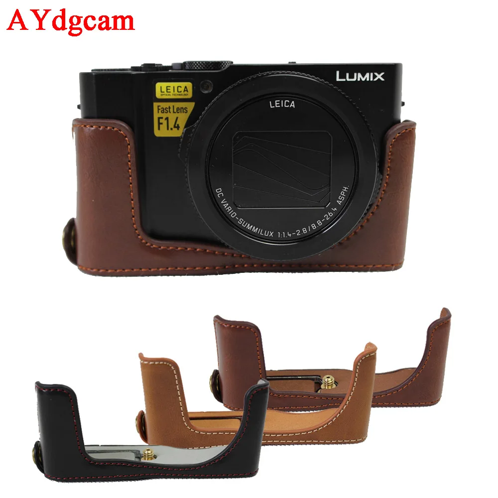Чехол для камеры из искусственной кожи полусумка Panasonic LX10 LUMIX LX10|camera bag|designer camera