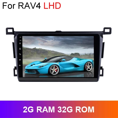 2G RAV4 LHD SINOSMART 2.5D ips/QLED автомобильный аудио gps навигационный плеер для Toyota RAV4 2013- RHD LHD 32EQ DSP, 4G опционально - Цвет: 2G RAV4 LHD