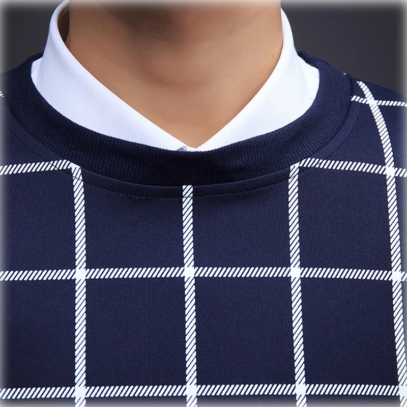 Мужские 2017 Сплошной Цвет Плед Печати Толстовка Хип-Хоп Наборы Человек Моды