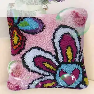 Pattern 2 1 шт., декоративная подушка, сделай сам, ковер, бабочка, цветок, крючок, наборы, вышивка, наволочка, чехол для дивана, наволочка, материал, комплект KYY8881 - Цвет: Pattern 2