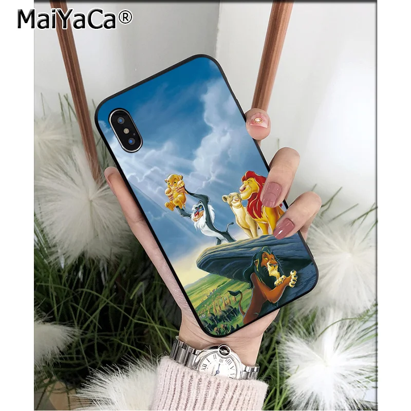 A10 MaiYaCa Король Лев ТПУ мягкий силиконовый черный чехол для телефона для Apple iPhone 8 7 6 6S Plus X XS MAX 5 5S SE XR чехол - Цвет: A10