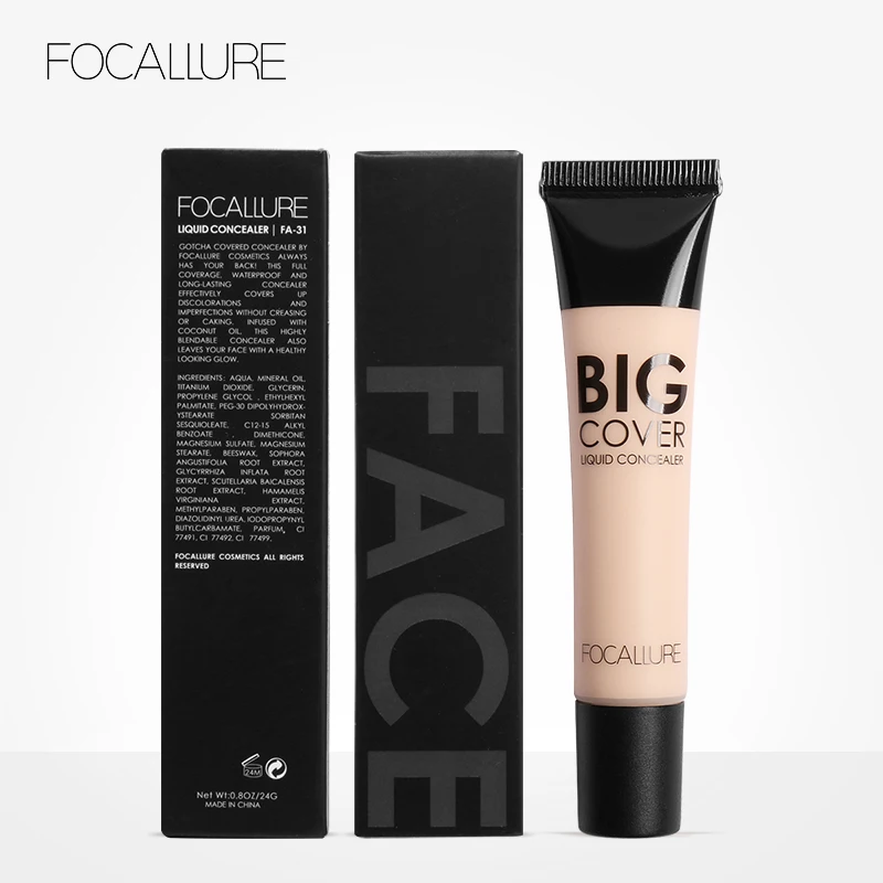 Focallure BB крем корректор Палитра покрытие черные глаза Натуральный жидкий консилер