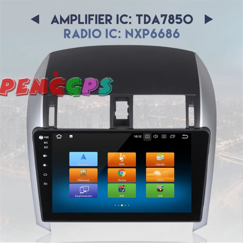 10 2 ''Android 8 0 автомобильный Радио стерео головное устройство gps Navi для Toyota Corolla 2007