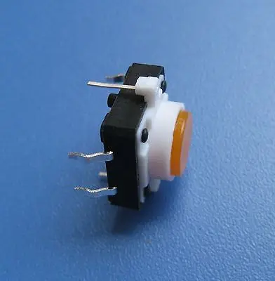 Подсветка Такт переключатель кнопка оранжевый светодиод 12*12 DIP 4Pin RoHS-5PCS |