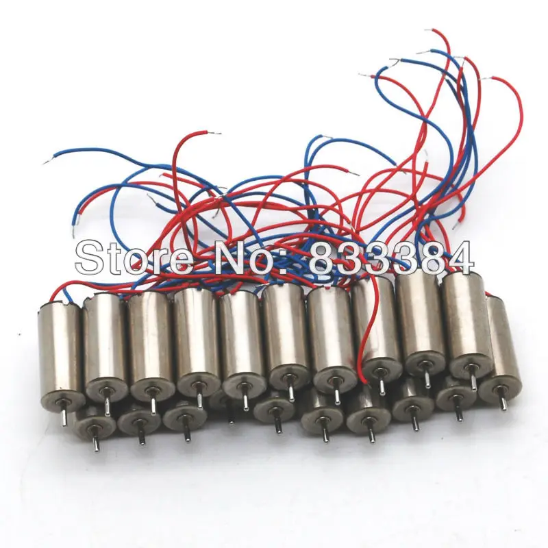 20pcs 4.2V 46000RPM 6x14mm Coreless DC Motor Strong magnetic high speed for helicopter model aircraft toys -