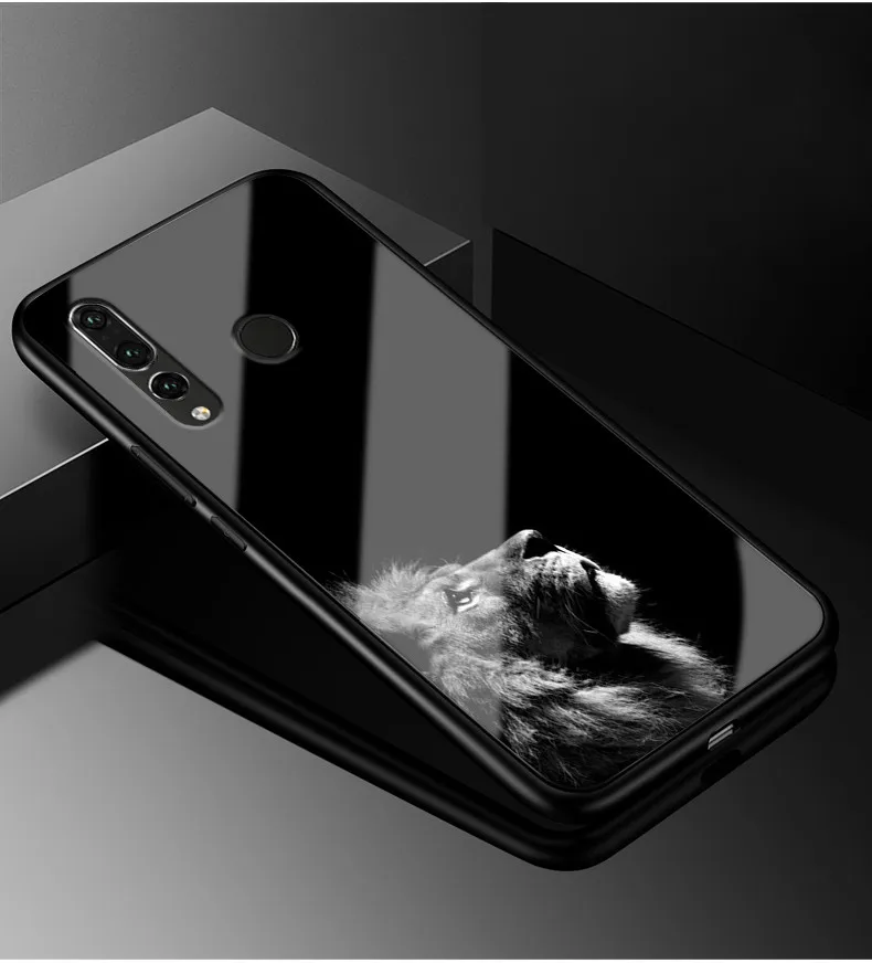 Для Huawei Honor 10i чехол Honor 10i PC Пластиковый стеклянный чехол для телефона черный ТПУ бампер чехол для Huawei Honor 10i HRY-LX1T 10 i чехол - Цвет: 26