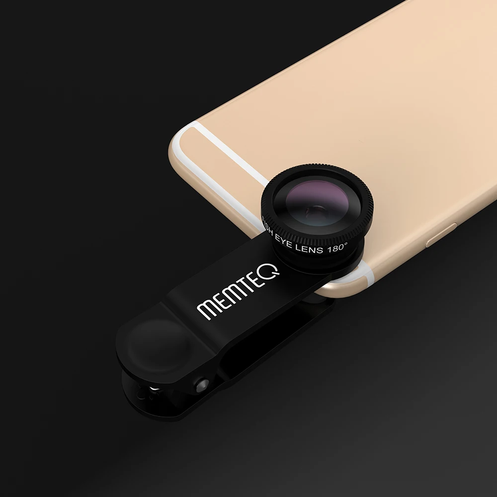 Memteq 8 в 1 Clip-on Объективы для телефона Камера объектив Супер Рыбий глаз + Широкий