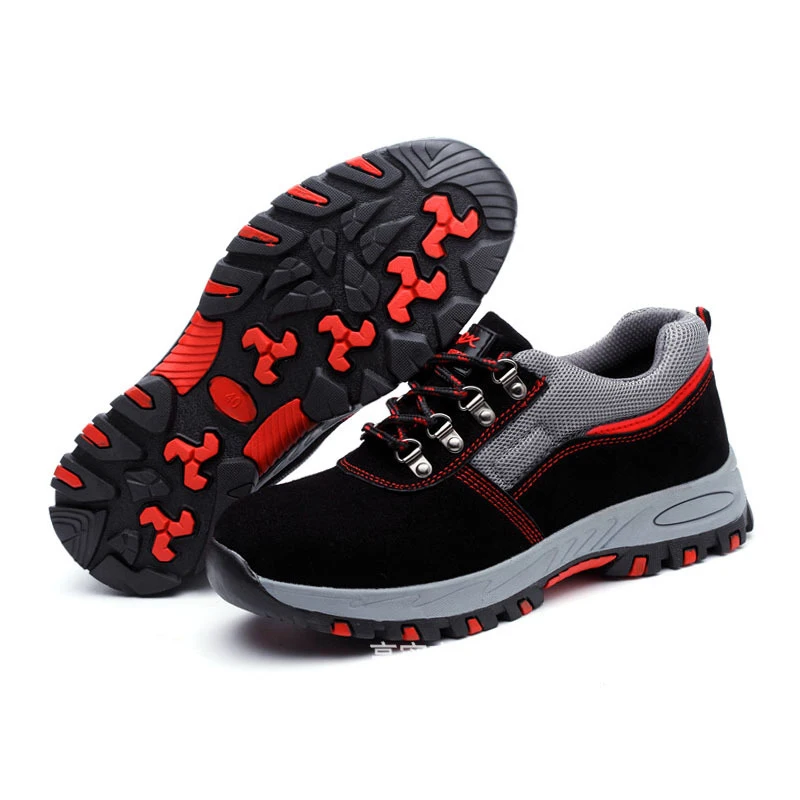 Fashion Safety Shoes Men Steel Toe bot leather Work Breathable EHS boots Wear-resisting Puncture-proof | Обувь