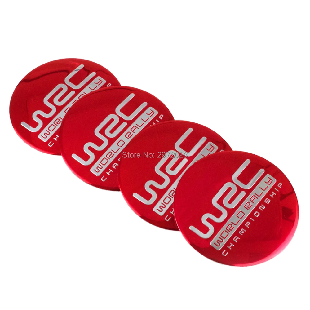 

40 x Car Styling WRC World Rally Championship 3D Metal Aluminium Alloy Wheel Center Cap Stickers Wheel Hub Cap Decals Emblems