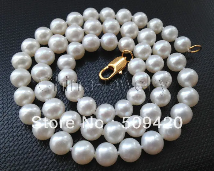 Красивое Жемчужное ожерелье AAA + 17 5 &quot8 мм|necklace a|necklace free shippingnecklace necklace |