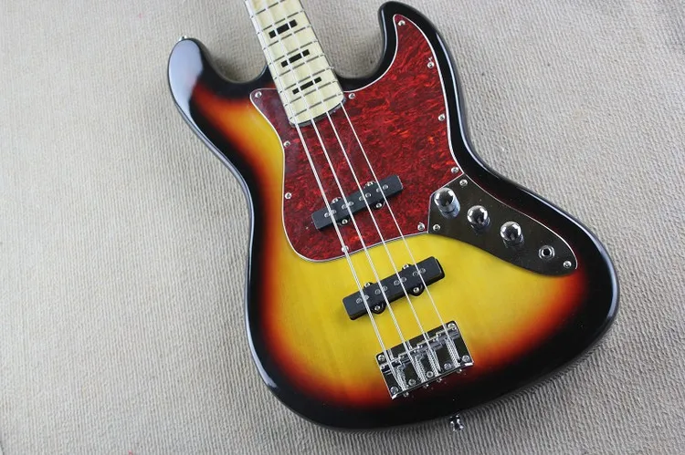 Высококачественная sunburst электрическая бас гитара 4 струны джазовая гитара|electric