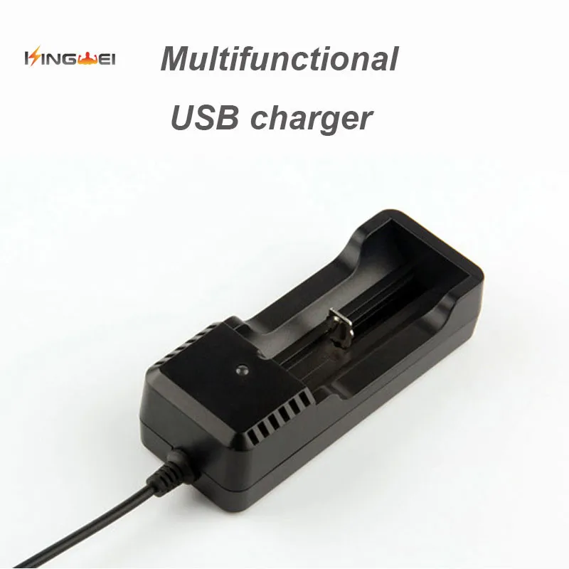1 шт. KingWei NK-203 USB одно зарядное устройство для 18650 18350 16340 14500 3 7 V литий-ионный