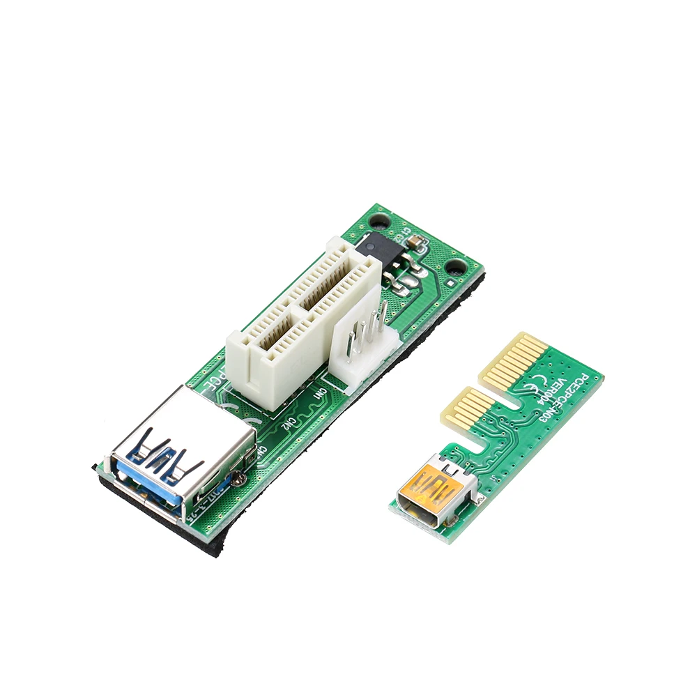 Удлинитель SATA Cabl Mini PCI E X1 PCIE 1X плата расширения на 90 ° с прямым углом USB кабелем и