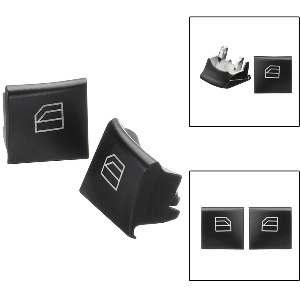 2 шт. черный водитель автомобиля Переключатель Окна Накладка для кнопки ML GL R
