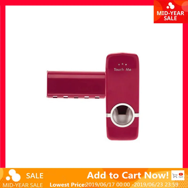 Для ванной комнаты автоматическая Диспенсер зубной пасты для щетки держатель