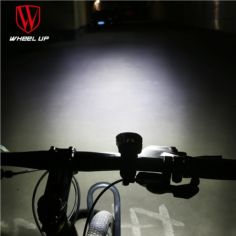 WHEEL UP NEW LED USB Rechargeable Bike Light Front Bicycle Head-lights Waterproof MTB Road Cycling Flash-light Touch Night Safe | Спорт и