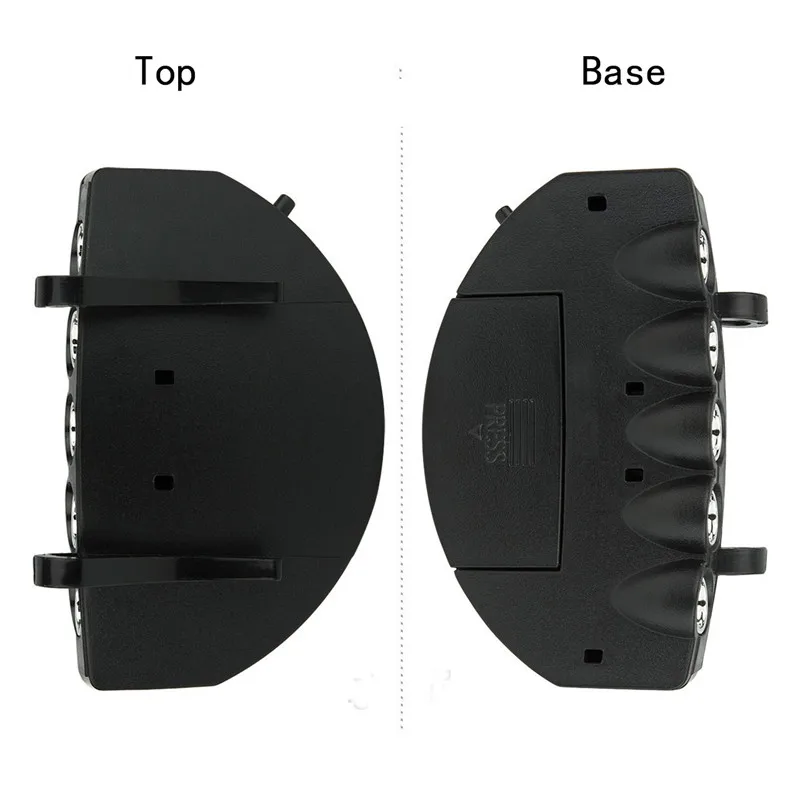 Супер яркий велосипедный светильник 5 светодиодный с зажимом лампа для