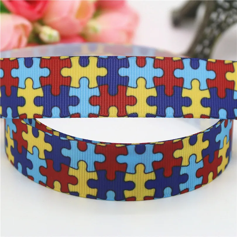 DUWES 7/8 ''Бесплатная доставка Камо дерево печатных grosgrain ленты hairbow головные