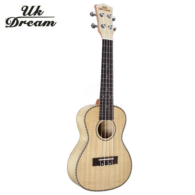 Маленькие гитары 23 дюйма 4 струны укулеле полный пламя клен Классическая гитара