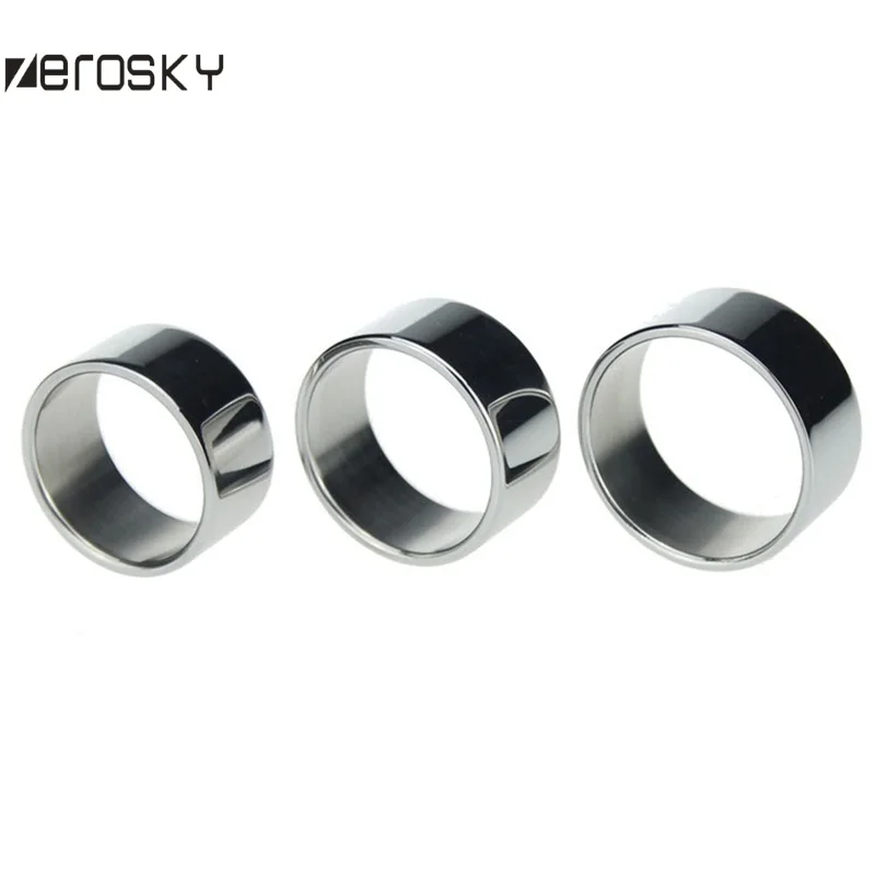 Zerosky Metal Penis Ring Delay Ejaculation Stainless Steel Clit Sturdy Orgasm Cock Sex Toys For Men | Красота и здоровье