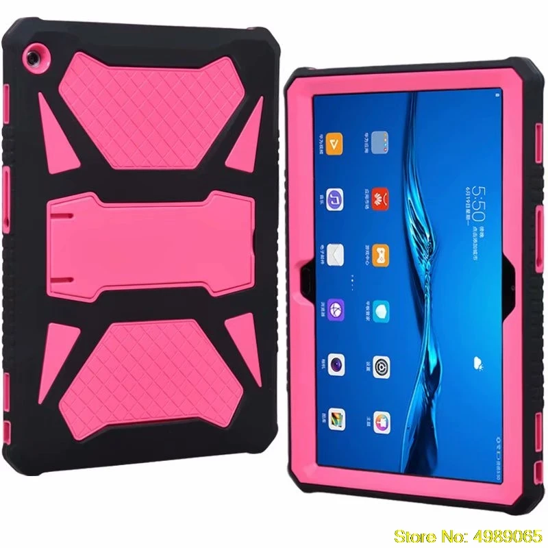 Цвет: желтый Для AGS-L09 AGS-L03 AGS-W09 9,6 дюймов планшет для huawei MediaPad T3 10 планшета Ударопрочный силиконовый+ жесткий чехол-накладка из ПК для телефона Дети чехол - Цвет: Цвет: желтый