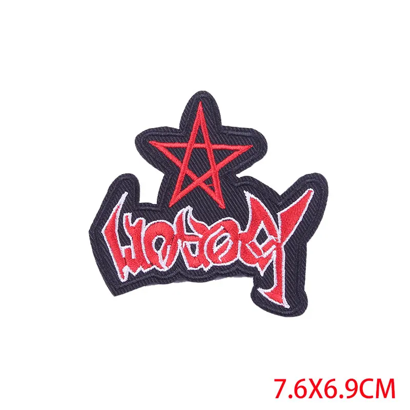 Nickel Prajna DIY утюг на патчи вышитые патчи для аппликация на одежду значки панка наклейка утюг на патчи на одежду куртка Декор - Color: Nickel