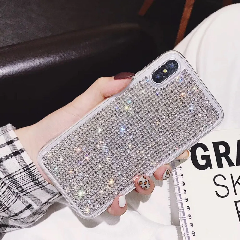 Чехол для iphone 7 Hazy beauty роскошные прозрачные силиконовые чехлы с драгоценными